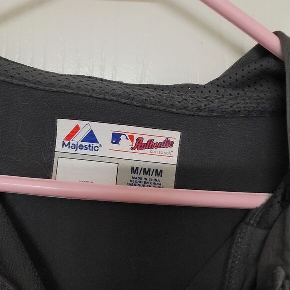 ~ mens grey mlb cincinnati reds zip hoodie - Picture 4 of 4